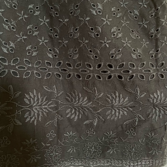 Black Embroidered V-Back Tank Top from Loft - Picture 6 of 7